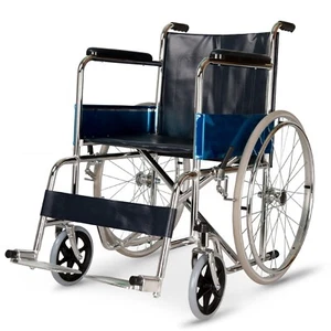 Altus Manual Wheelchair Self Propelled Portable Folding Chrome Frame 809B Altus - Picture 1 of 8