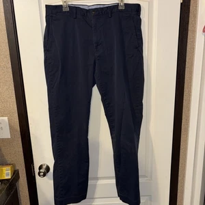 Polo Ralph Lauren Chino Stretch Straight Fit Pants Classic Cotton Sz 36X32 - Picture 1 of 12