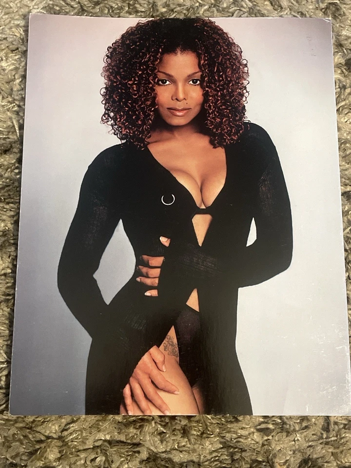 Janet Jackson 1999 Vintage 14x11 Oversized Postcard Collectible Promo Photo  - Image 1 of 3