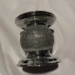 Bath & Body Works BLING APPLIKATION Standfuß 3 Docht Kerzenhalter Strass glänzend - Bild 1 von 5