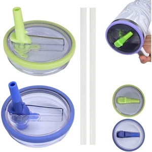 NUEVO CON ETIQUETAS ~ 40 oz Stanley Quencher Vaso Abatible Pajita Tapas ~ Honeydew y Ultra Azul - Imagen 1 de 6