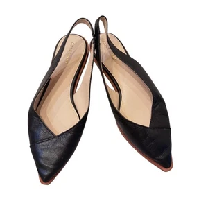 Cole Haan schwarze Leder-Slingback-Flats Damengröße 6-6,5 Preloved - Bild 1 von 10