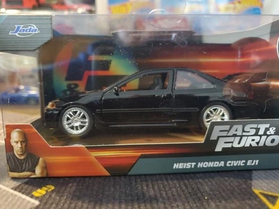🔥🔥2025 JADA TOYS FAST AND FURIOUS 1/32 HONDA CIVIC EJ1 (NEGRO) ¡¡MUY BUEN ESTADO!!️🔥🔥 Foto 1 de 4