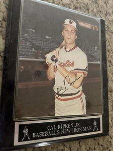 CAL RIPKEN JR ORIOLES IRON MAN HOF SIGNED PHOTO PLAQUE - Picture 1 of 2