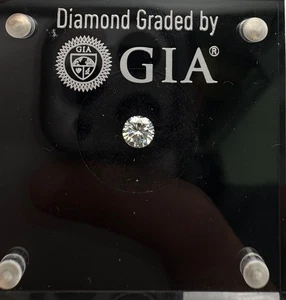 0,52 Karat Natürlicher Diamant | GIA Zertifiziert | Form - Rund | Farbe - H | VS1 - Bild 1 von 6