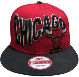 NBA Chicago Bulls Mütze Cap One-Size Snapback rot/schwarz Basketball New Era 9Fifty - Bild 1 von 12
