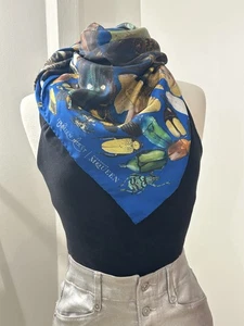 Alexander McQueen and Damien Hirst Limited Edition 100% Silk Scarf 34”x34” - Picture 1 of 9