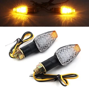 2X Universal Mini 14 LED Motorrad Blinker Blinker gelbe Lichter - Bild 1 von 7
