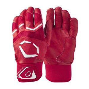 Evoshield Carbyne Adult Baseball/Softball Batting Gloves - Scarlet - Large - Picture 1 of 4