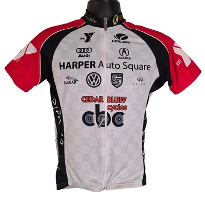 Camiseta deportiva de ciclismo Voler de colección raglán con cremallera completa manga corta estampado gráfico para hombre M Foto 1 de 4