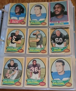 1970's Football Cards Sheet Of 9 #8 - Picture 1 of 2