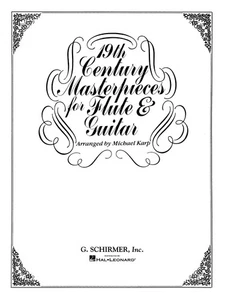 19th Century Masterpieces for Flute & Guitar Classical Duet Sheet Music Book - Picture 1 of 1