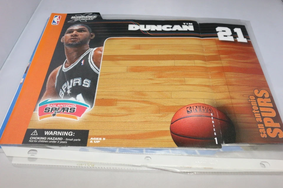 PÓSTER Tim Duncan San Antonio Spurs McFarlane Toys hoja de respaldo Foto 1 de 2