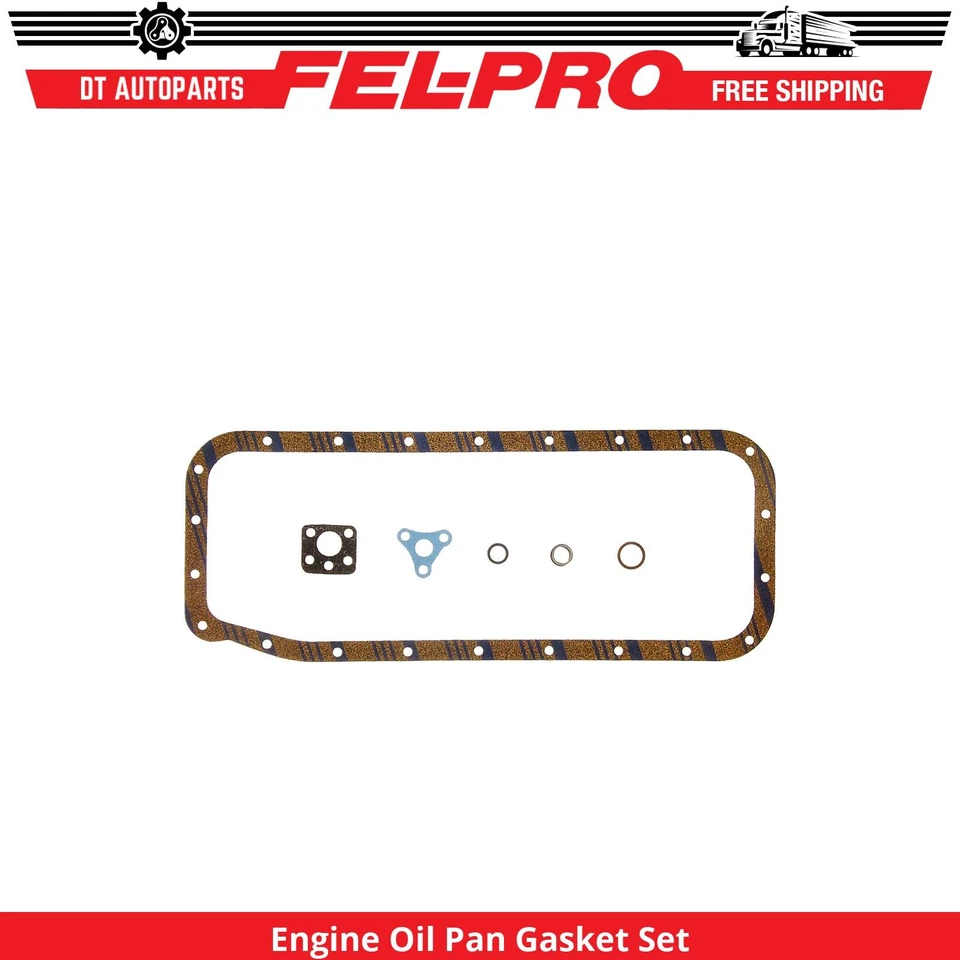 Juego de juntas de cárter de aceite para motor Ford Club 1954-1959 Fel-Pro 1955 1956 1957 1958 Foto 1 de 1