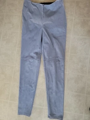 Leggings Lysse cintura alta imitación gamuza para mujer talla S grises pantalones de tiro Foto 1 de 3