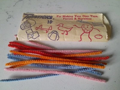 VTG Package Twisticks Chenille Colored PIpe Cleaners Rochester Livingstone Mfg. - Image 1 of 3