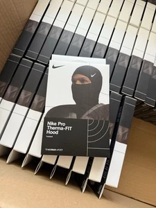 Nike Pro Therma-Fit Hyperwarm Hood Ski Mask Black SHIPS SAME DAY!!! Authentic - Picture 1 of 7