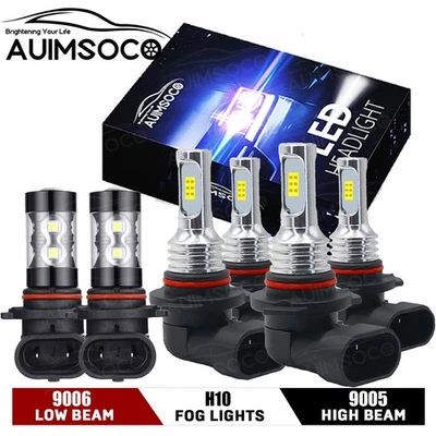 For Chevy Silverado 1500 2500 HD 2003-2006 LED Headlight Kit + Fog Lamp 6x Bulbs - Image 1 of 4