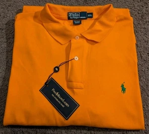 Polo Ralph Lauren Poloshirt 100% Baumwolle Orange Kurzarm Herren 2XL - Bild 1 von 7