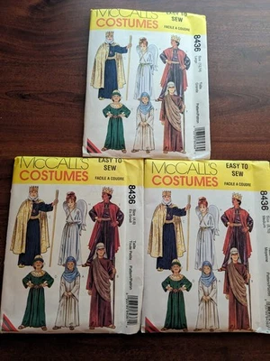 McCalls 8436 Nativity Bible Costumes Shepherd Angel Mary Joseph SZ XS-LG UC - Image 1 of 4