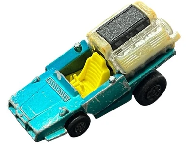 Vintage 1972 Matchbox Superfast No. 42 Tyre Fryer Ford Big Block Blue Diecast - Image 1 of 4