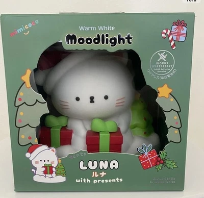 Mimicoco Moodlight Luna with presents Santa Warm Light Nightlight NEW IN BOX - Image 1 of 4