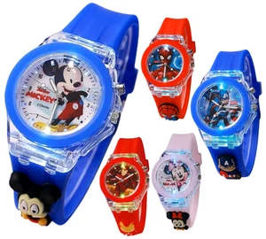 Wrist Watch Soft Band Cartoon Analog Quartz Watches for Boys, Girls and kids - Picture 1 of 29