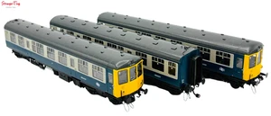 Heljan Class 104 3 Wagen DMU BX487 M53424/M59207/M53434 BR blau/grau Spur OO - Bild 1 von 2