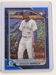 2024 Bowman Chrome Emmanuel Bonilla Prospect Blue Shimmer Refractor 10/150 - Bild 1 von 2