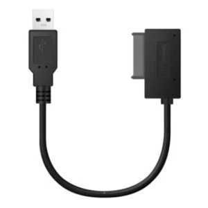 1X(USB Adapter PC 6P + 7P CD DVD Rom SATA zu USB 2.0 Konverter Slimline Sata 13 - Bild 1 von 7