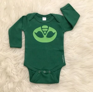 Pj Mask Gekko Long Sleeve Green Bodysuit | infant baby costume - Picture 1 of 5