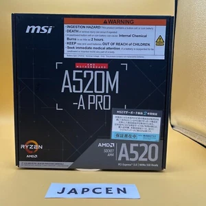 MSI A520M-A PRO Micro ATX Compatible Motherboard AM4 AMD A520 USB3.2 Gen1 New - Picture 1 of 8