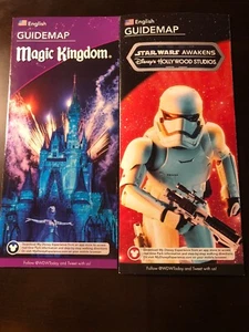 Disney Magic Kingdom Hollywood Studios Primavera 2017 Deseos Gran Juego de Mapa de Película - Imagen 1 de 7