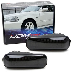 Lámparas marcadoras laterales de lente ahumada de especificaciones japonesas para Honda Civic EK EJ EM Prelude CRV - Imagen 1 de 8