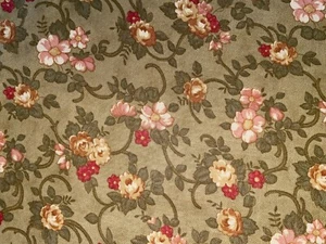 By 1/2 Yd Cinnamon Stars Joanna Figueron/Lisa Quan Fig Tree Quilts Moda Roses - Picture 1 of 5