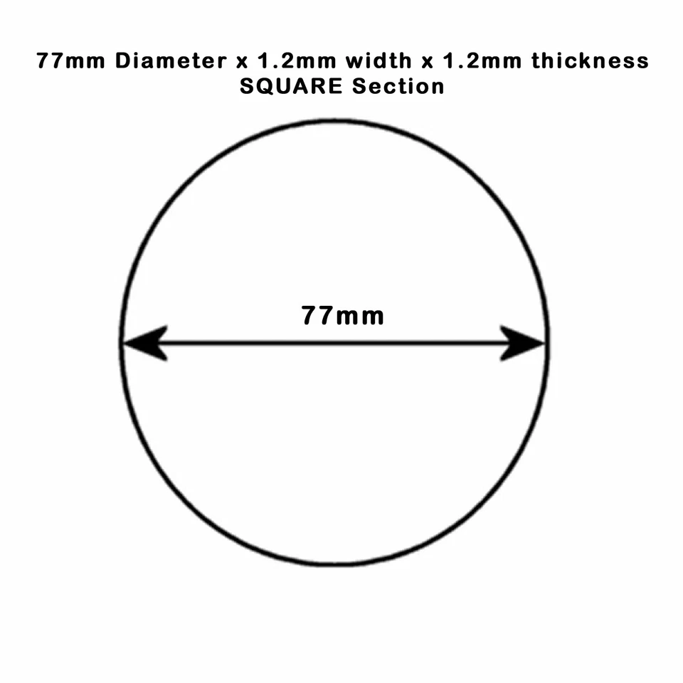 Cassette Recorder Drive Belt Drive Belt SQUARE Section 77mm X 1.2mm - Tape Deck - Image 1 of 1
