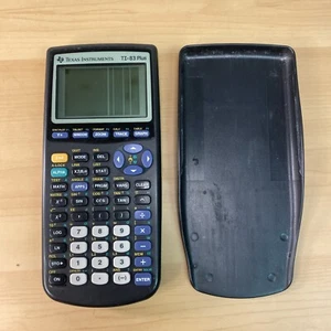 Calculadora gráfica TEXAS INSTRUMENTS TI-83 Plus + cubierta probada (problema de pantalla) - Imagen 1 de 8