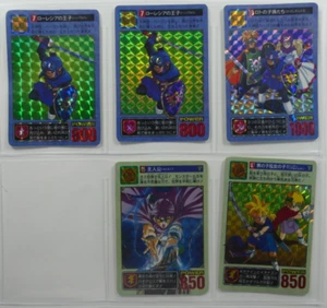 Dragon Quest Carddass Set 5 Karten 1993 und 1994 aus Japan. - Bild 1 von 2