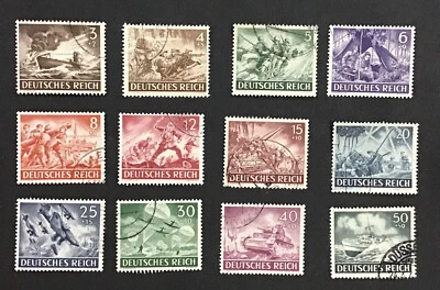 Germany 1943 VF Used Sc#B218-29 complete set  ￼(W35) - Image 1 of 2