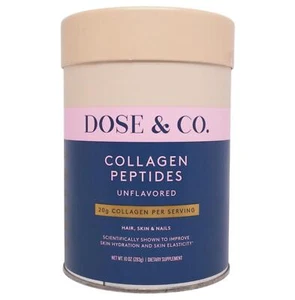 DOSE & CO. Collagen Peptides 20g Skin Dietary Supplement - Unflavored - 10 oz. - Picture 1 of 5