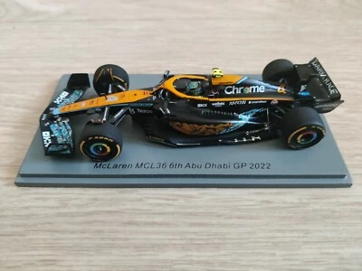 F1 McLaren MCL36, Lando Norris, 6th Abu Dhabi 2022, Spark, 1:43 - Image 1 of 4