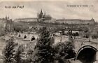 Czech Republic Prague Praha Gruss Aus Prag Vintage Postcard B91