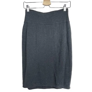Eileen Fisher Women’s High Waisted Stretch Gray Midi Pencil Skirt Size XS - Picture 1 of 4