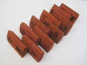 10 Schleifsegmente Edelkorund rot Schleifscheibe S1018.17 - Picture 1 of 1