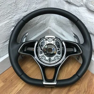 Genuine McLaren Artura steering wheel, 16NB258CP. Black Leather, 2022. 14C - Picture 1 of 12