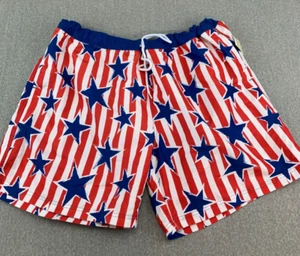 Mad Engine Stars and Stripes Patriotic Swim Trunks Board Shorts Mens size XXL - Picture 1 of 13
