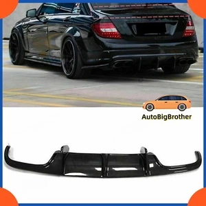 FOR 08-11 MERCEDES-BENZ C63 AMG BIG SHARK FIN CARBON FIBER REAR BUMPER DIFFUSER - Picture 1 of 4