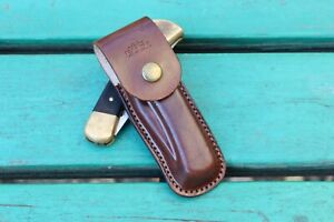  leather sheath made for Buck 110  leather knife case with belt loop 
