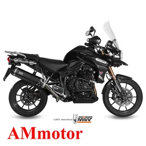 Mivv Triumph Tiger Explorer 1200 2014 14 Terminale Scarico Speed Edge Black Moto - Picture 1 of 1