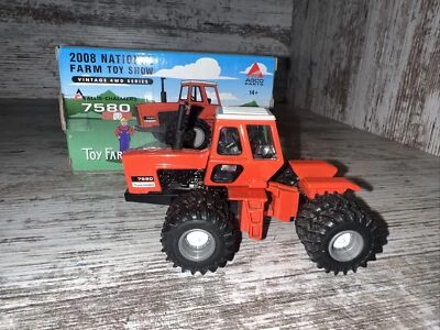 1/64th Scale Allis Chalmers 7580 Tractor  Vintage 4wd 2008 Toy Farmer Ertl - Image 1 of 4